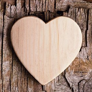 Cuore fatto in legno su sfondo di corteccia d'albero che rappresenta il nostro amore e la nostra passione per il nostro lavoro: l'arredamento e la realizzazione di prodotti su misura di alta qualità